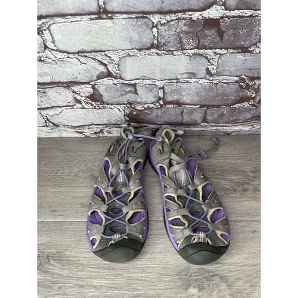 Keen Purple Gray Waterproof Fisherman Hiking Trail Sandals Women Sz 8M US/38.5EU - Picture 9 of 16